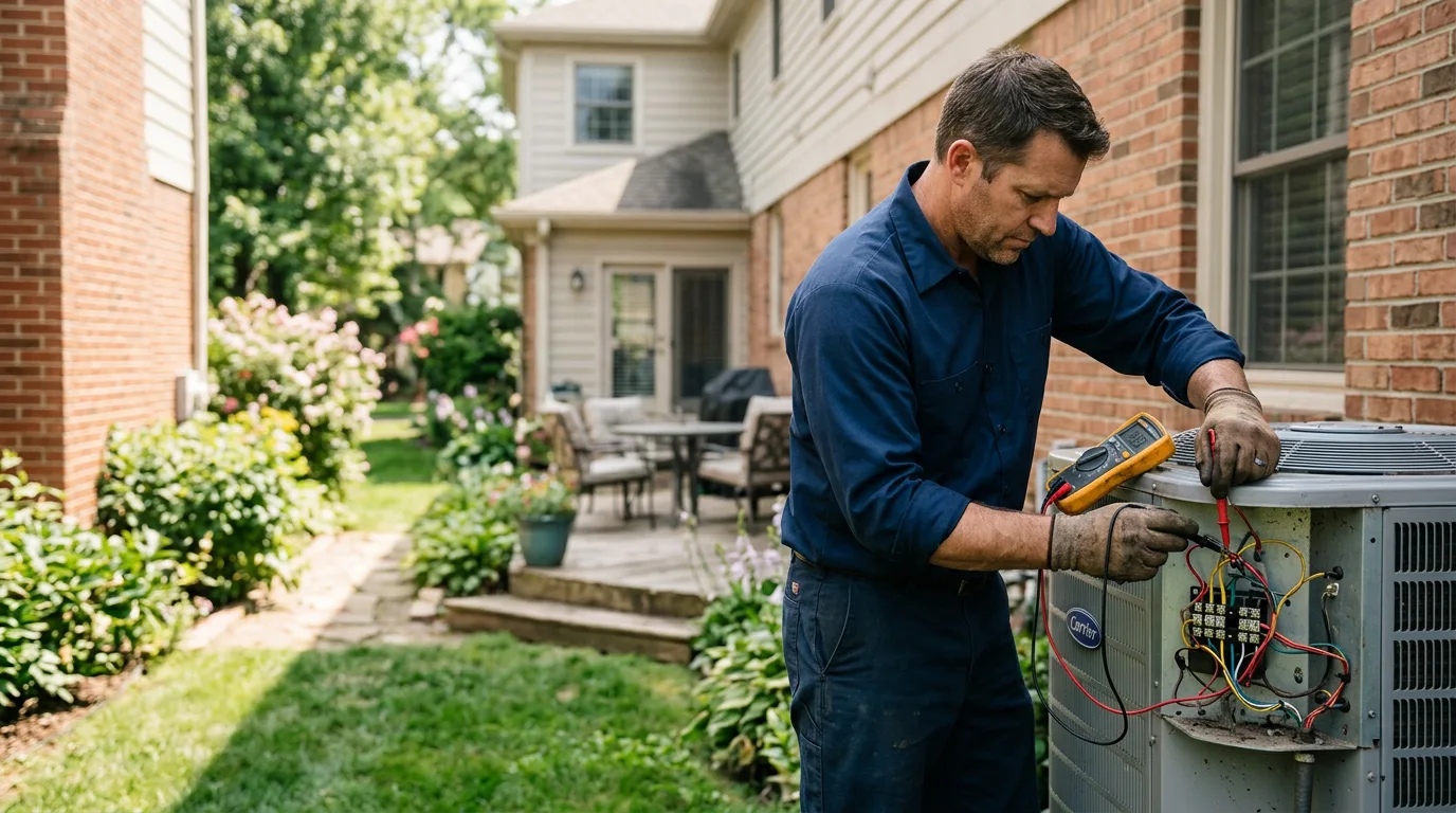 HVAC technician working near Gracey, KY